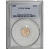 Image 1 : 1889 G$1 MS64 PCGS. Flashes of semi-prooflike reflecti 