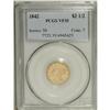 Image 1 : 1842 $2 1/2 VF35 PCGS. This specimen boasts a low mint 