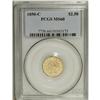 Image 3 : 1850-C $2 1/2 MS60 PCGS. Variety 12-G. An exquisite ex 