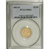 Image 3 : 1853-D $2 1/2 MS61 PCGS. Variety 16-M. A smooth aprico 