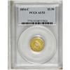 Image 3 : 1854-C $2 1/2 AU53 PCGS. Variety 15-I. The 1854-C quar 