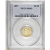 Image 1 : 1857 $2 1/2 MS62 PCGS. Exhibiting some faint die stria 