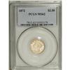Image 3 : 1872 $2 1/2 MS62 PCGS. Bright apricot-gold throughout, 