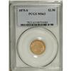 Image 3 : 1875-S $2 1/2 MS63 PCGS. A base orange-gold color is v 
