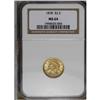 Image 1 : 1878 $2 1/2 MS64 NGC. A satiny, mellow gold color, wel 