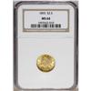 Image 1 : 1893 $2 1/2 MS64 NGC. A boldly struck orange-gold exam 