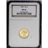 Image 1 : 1897 $2 1/2 MS63 NGC. Sharply struck and fully brillia 