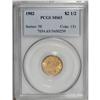 Image 1 : 1902 $2 1/2 MS63 PCGS. Deep orangey gold in color, wit 