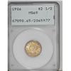 Image 3 : 1906 $2 1/2 MS65 PCGS. Blushes of peach patina visit t 