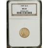 Image 3 : 1909 $2 1/2 MS64 NGC. Attractive olive-orange colorati 