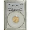 Image 3 : 1911 $2 1/2 MS64 PCGS. Sharply struck with smooth, sat 