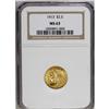 Image 1 : 1913 $2 1/2 MS63 NGC. A subtly lustrous lemon-yellow p 