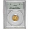Image 1 : 1913 $2 1/2 MS63 PCGS. A highly appealing orange-gold 