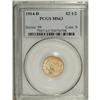 Image 1 : 1914-D $2 1/2 MS63 PCGS. This is the second of just th 