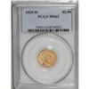 Image 1 : 1925-D $2 1/2 MS63 PCGS. Both sides are covered with d 