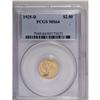 Image 1 : 1925-D $2 1/2 MS64 PCGS. Bright yellow-gold color and 
