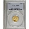 Image 1 : 1928 $2 1/2 MS64 PCGS. Choice and attractive with high 