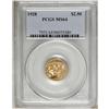 Image 1 : 1928 $2 1/2 MS64 PCGS. Straw-gold with patches of oran 