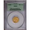Image 1 : 1929 $2 1/2 MS64 PCGS. This lustrous type coin is attr 