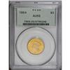Image 1 : 1854 $3 AU55 PCGS. Typically struck and quite lustrous 