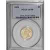 Image 3 : 1854 $3 AU58 PCGS. This is a splendid near-Mint exampl 