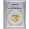 Image 3 : 1854 $3 MS65 PCGS. Expectations for the three dollar g 