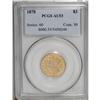 Image 1 : 1878 $3 AU53 PCGS. The lemon-gold fields are only ligh 