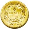 Image 2 : 1878 $3 MS62 NGC. The 1878 is the most frequently enco 