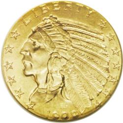 1909-D $5 MS63 NGC.