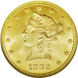 1882 $10 MS64 NGC.