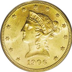 1906-S $10 MS63 PCGS.