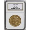 Image 1 : 1868-S $20 XF45 NGC. Traces of original mint luster ap 