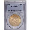 Image 1 : 1899 $20 MS63 PCGS. Select with great luster for this 