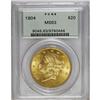 Image 1 : 1904 $20 MS63 PCGS. The lustrous surfaces have rich bu 