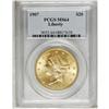 Image 1 : 1907 $20 MS64 PCGS. A highly lustrous yellow-gold piec 