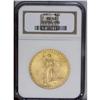 Image 1 : 1911 $20 MS62 NGC. A charming orange-gold piece with p 