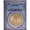 Image 1 : 1911 $20 MS63 PCGS. A wheat-gold example that pales sl 