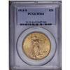 Image 1 : 1911-S $20 MS64 PCGS. The luster of this yellow-gold p 