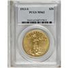 Image 3 : 1913-S $20 MS62 PCGS. An orange-gold example, generall 