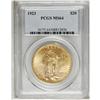 Image 1 : 1923 $20 MS64 PCGS. A crisply struck near-Gem with exc 