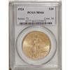 Image 3 : 1924 $20 MS66 PCGS. Lovely reddish-gold color blankets 