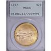 Image 1 : 1927 $20 MS64 PCGS. A lovely peach-gold type coin that 