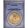 Image 1 : 1927 $20 MS65 PCGS. A flashy two-tone Gem from this po 