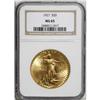Image 1 : 1927 $20 MS65 NGC. This Gem example has yellow-gold su 