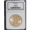 Image 1 : 1928 $20 MS64 NGC. The vivid yellow-gold surfaces have 