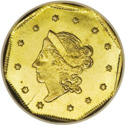 1860 $1 Liberty Octagonal 1 Dollar, BG-1102, R.4, MS64