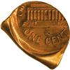 Image 2 : (Undated) 1C Lincoln Cent--Foldover Strike, Copper--MS 