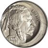 Image 1 : 1920 5C Buffalo Nickel--Struck 12% Off Center--MS65 PC 