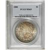 1880 S$1 MS65 PCGS. A lightly toned Gem with underlyin 
