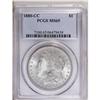 Image 1 : 1880-CC S$1 MS65 PCGS. Superb frosted mint luster and 